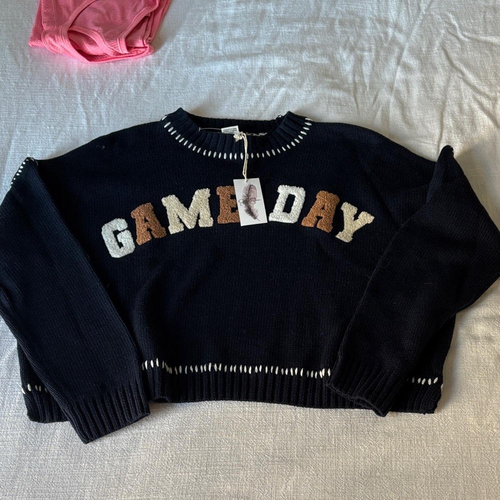 Navy Gameday Sweater